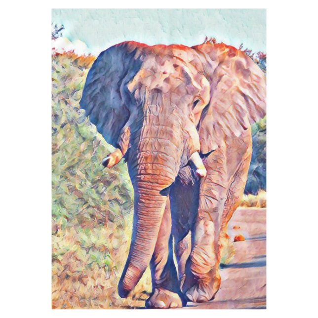 aquarell elephant tablecloth (Front)