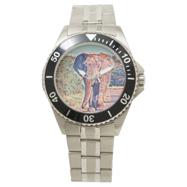 aquarell elephant watch (Front)