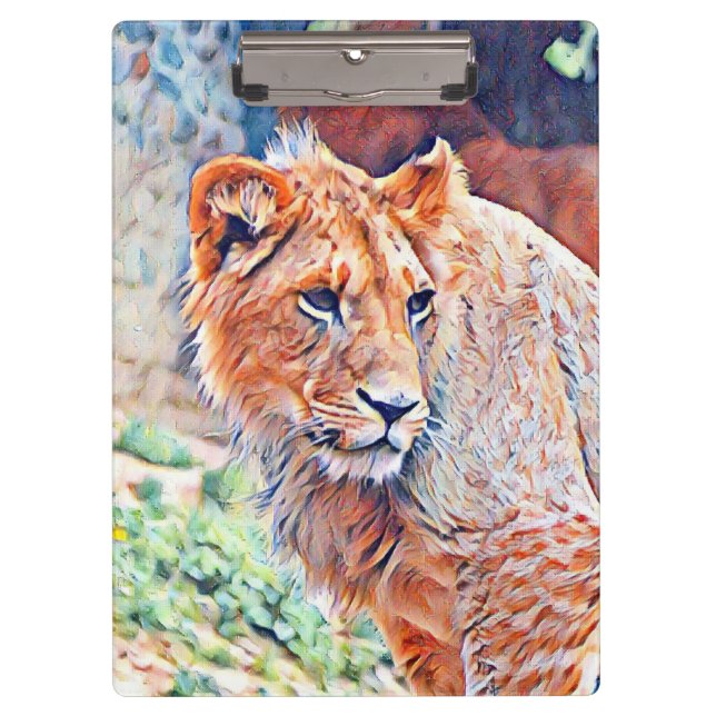 aquarell lion clipboard (Front)