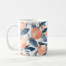 Aquarell Peach Design Coffee