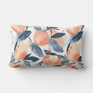 Aquarell Pfirsich Pattern Design Dekokissen Lumbar Cushion