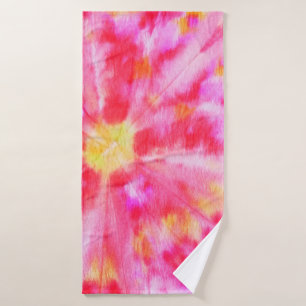 Aquarelle Creative Tone. Brush Gold. Ginger Tie Dy Bath Towel