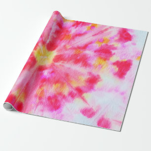 Aquarelle Creative Tone. Brush Gold. Ginger Tie Dy Wrapping Paper