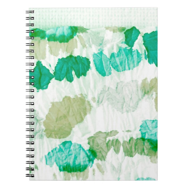 Aquarelle Texture. Splash. Abstract Splash. Tie Dy Notebook (Front)