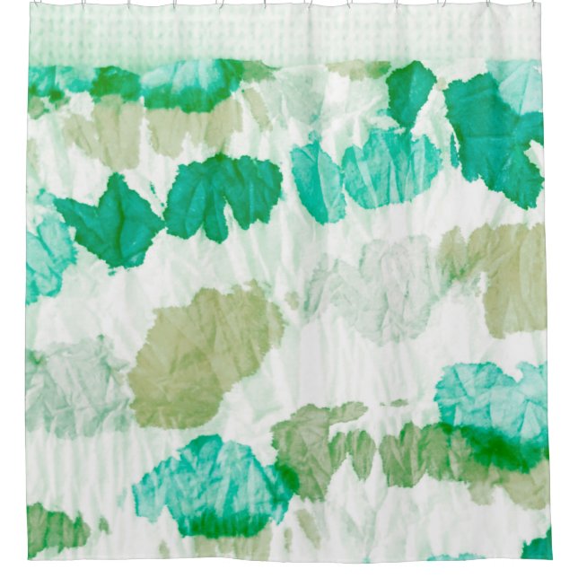 Aquarelle Texture. Splash. Abstract Splash. Tie Dy Shower Curtain (Front)