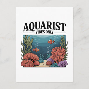 Aquarist Fish Collector Aquarium Junkie Fish Lover Holiday Postcard
