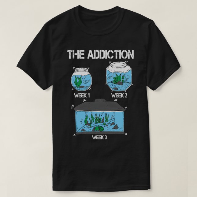 Aquarium Aquarist Fish Lover Fishkeeping T-Shirt (Design Front)
