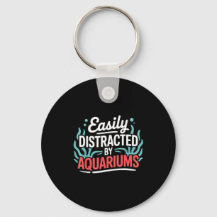 Aquarium Art For Men Women Fish Keeper Coral Fiank Key Ring