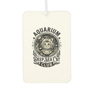 Aquarium Deep Sea Cat Funny Cat Graphic - Aquarium Car Air Freshener