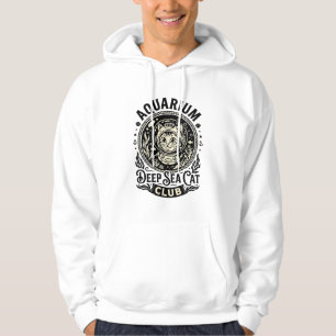 Aquarium Deep Sea Cat Funny Cat Graphic - Aquarium Hoodie