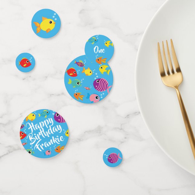 Aquarium Fish Birthday Party Table Decor Confetti (Group)