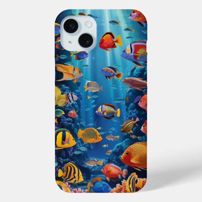 Aquarium Fish Case-Mate iPhone Case (Back)
