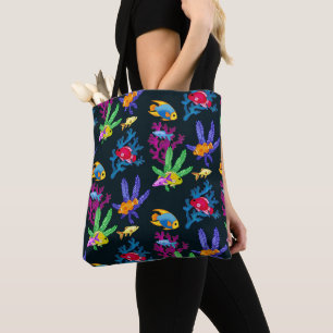 Aquarium Fish Colourful Happy Ocean Relax Tote Bag