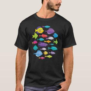 Aquarium Fish Fishkeeping Aquarist Aquariums Gra T-Shirt