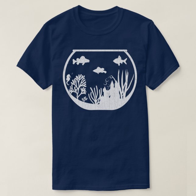 Aquarium Fish Funny Fishkeeping Aquarist Aquarium  T-Shirt (Design Front)