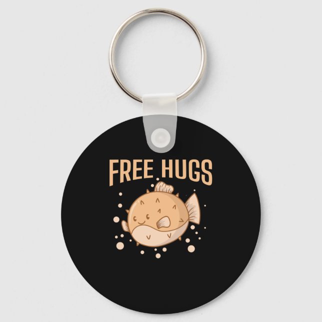 Aquarium Free Hugs Key Ring (Front)