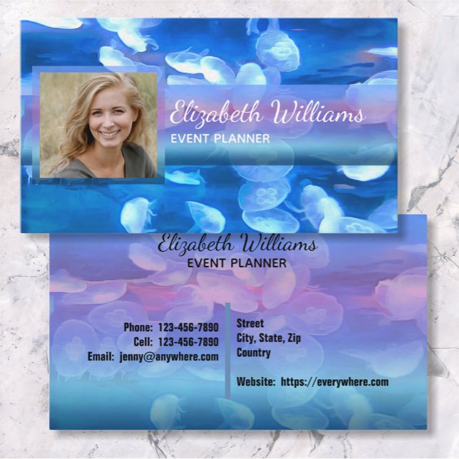 Aquarium Jellyfish 0925 Business Card (Creator Uploaded)