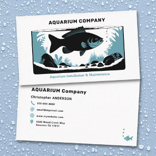 Aquarium Maintenance & Installation Business Card