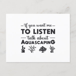 Aquarium Talk About Aquascaping Fish Aquarist Postcard