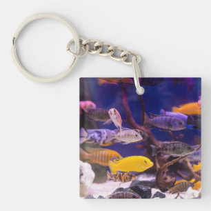 Aquarium Themed Fish Tank Key Ring