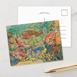 Aquarium Theo van Rysselberghe Postcard