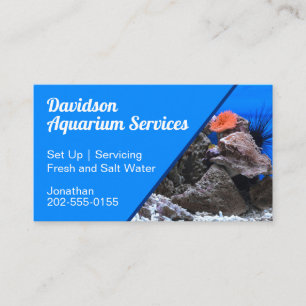 Aquarium Tropical Fish Tank Business Card