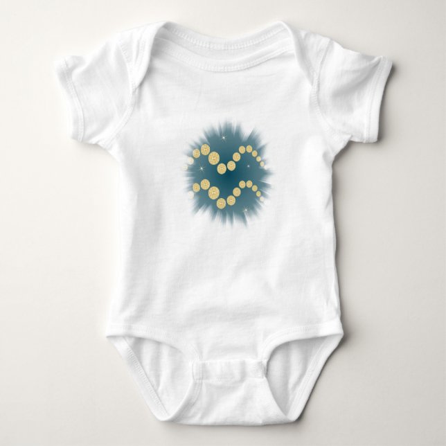 Aquarius 21 January to 18 February T-shirt Baby Bodysuit (Front)