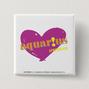 Aquarius 2 15 cm square badge
