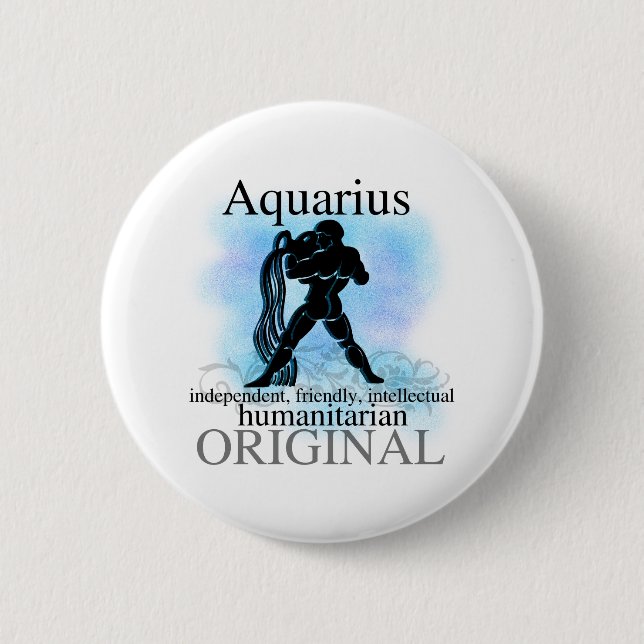 Aquarius About You 6 Cm Round Badge (Front)