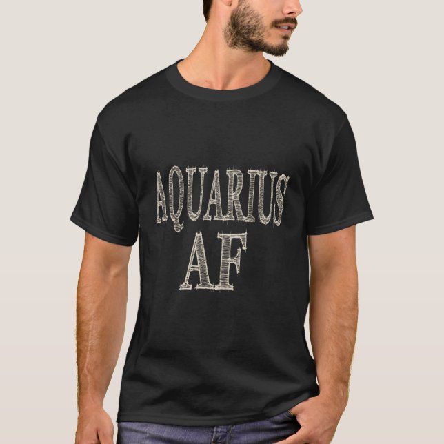 Aquarius Af Womens Birthday Gift January February  T-Shirt (Front)