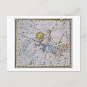 Aquarius and Capricorn, from 'A Celestial Atlas', Postcard