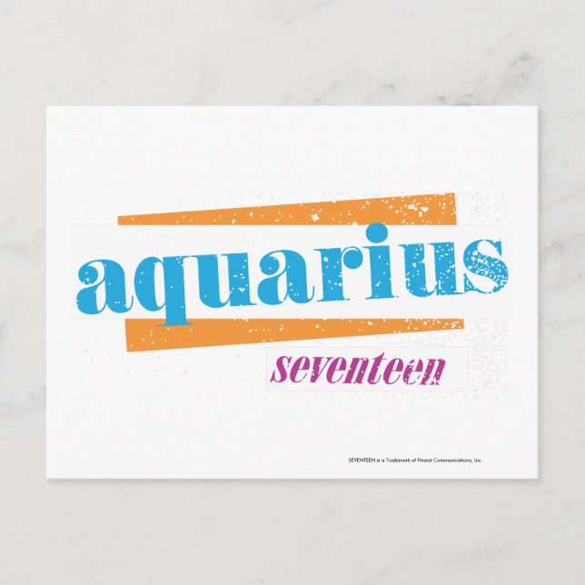 Aquarius Aqua Postcard (Front)