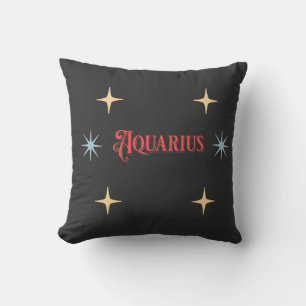 Aquarius Astrological Sign  Cushion