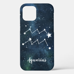 Aquarius   Astrological Zodiac Sign Constellation iPhone 12 Pro Case