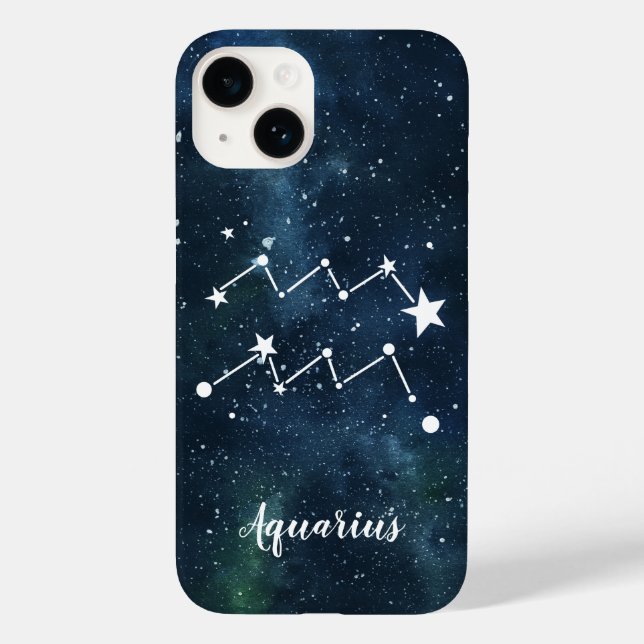 Aquarius | Astrological Zodiac Sign Constellation Case-Mate iPhone Case (Back)