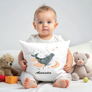 Aquarius Baby Customisable Zodiac Nursery Cushion