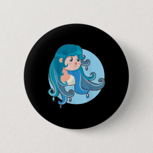 Aquarius Back To School Horoscope Zodiac Astrology 6 Cm Round Badge