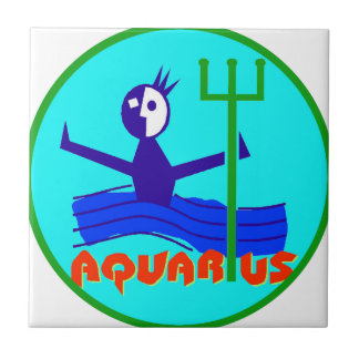Aquarius Badge Ceramic Tile