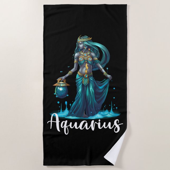 Aquarius Beach Towel (Front)