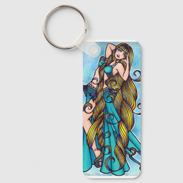 Aquarius Belly Dancer Key Ring (Front)