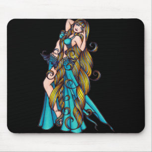 Aquarius Belly Dancer Mouse Pad
