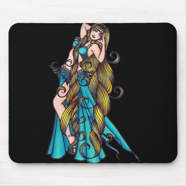 Aquarius Belly Dancer Mouse Pad (Front)
