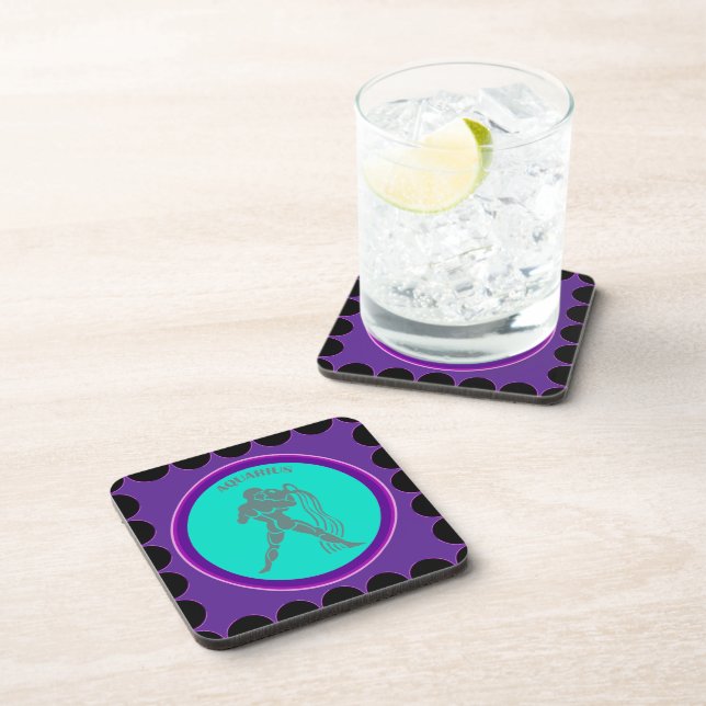 Aquarius Beverage Coaster (Right Side)