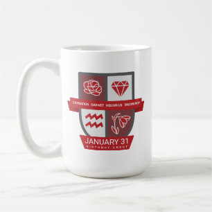 Aquarius Birthday Crest™ for January 20-31 Mug