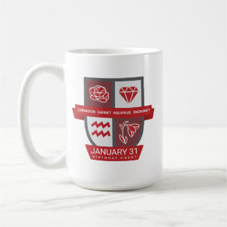 Aquarius Birthday Crest™ for January 20-31 Mug