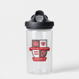 Aquarius Birthday Crest™ January 20-31 Water Bottle