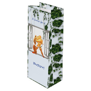 Aquarius Birthday  Wine Gift Bag