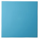 Aquarius Blue Ceramic Tile. Tile<br><div class="desc">I absolutely love colors and I really like this Pantone color which is called Aquarius Blue. It is bright but not too bright and reminds me of sunny days and blue skies. This lovely blue tile could be used anywhere in your home or under cover outside. Do not use in...</div>