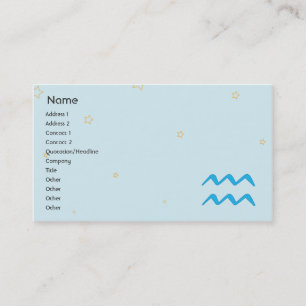 Aquarius - Business Card