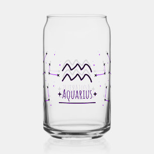 Aquarius Can Glass Aquarius Zodiac Sign